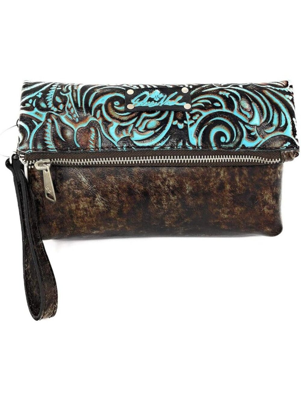 Chic Fold-Over Wristlet Clutch | Stylish Travel Accessory & Evening Bag